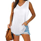🔥Women's Sleeveless V-Neck Slimming Loose Fit Casual Tank Top T-Shirt