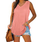 🔥Women's Sleeveless V-Neck Slimming Loose Fit Casual Tank Top T-Shirt