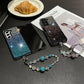 Sparkling Phone Case with Wrist Strap for Galaxy Z Fold Series