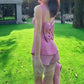 Women’s Bow Sleeveless Tops ＆ Shorts Two-Piece Set