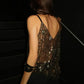 Women's Sexy Sparkly V-Neck Cami Top