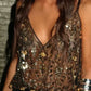 Women's Sexy Sparkly V-Neck Cami Top