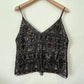 Women's Sexy Sparkly V-Neck Cami Top