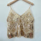 Women's Sexy Sparkly V-Neck Cami Top