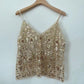 Women's Sexy Sparkly V-Neck Cami Top