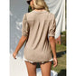 🔥Summer New Products👚Women's V-Neck Casual Puff Short Sleeve Top Elegant T-Shirt