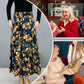 💥Limit Time 45% OFF🎉Women's Fashion High Waist Floral Pleated Long Skirt
