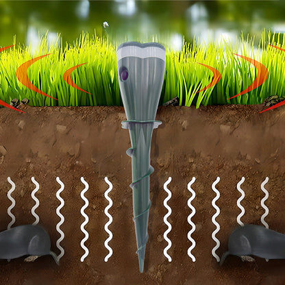 🔥🎁New arrival 50% OFF💥🌸 Solar Powered Waterproof Screw Mole Repellent