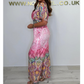 🌷 Summer Hot Sale 50% Off 🩵 Bohemian Print Wide Leg Jumpsuit