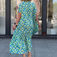 Women’s Loose Fit Geo Print Shirt Dress