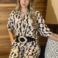 Women's Fashion Printed Top and Pants 2-Piece Set