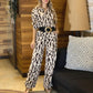 Women's Fashion Printed Top and Pants 2-Piece Set