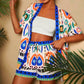 Women's Casual Bohemian Print Two Piece Set