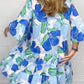 Women's Elegant V-Neck Printed Loose Dresses