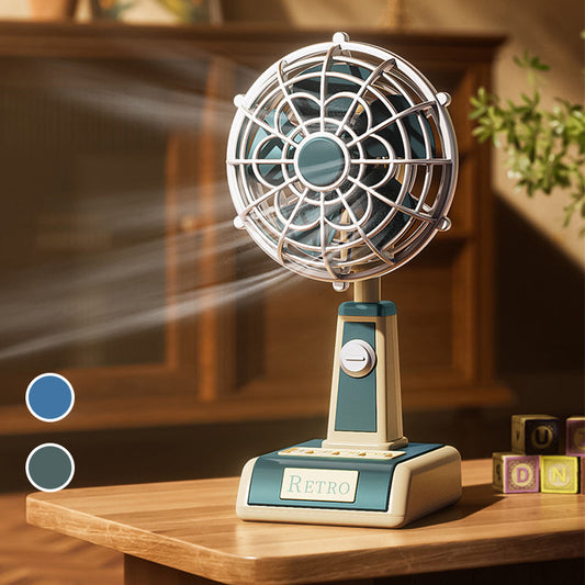 Retro USB Desk Mini Fan