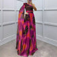 🌸Higher Quality💐Women's Fluttering Chiffon Printed Diagonal Shoulder Dresses