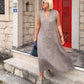 💖👗Limited Sale 50% OFF🌹Women's V-Neck Sleeveless Midi Dress