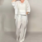 🔥2025 New arrivals - 50% OFF🌺Irregular Hem Cotton Linen Short Sleeve Casual 2-Piece Set