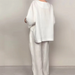 🔥2025 New arrivals - 50% OFF🌺Irregular Hem Cotton Linen Short Sleeve Casual 2-Piece Set