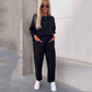 Women’s Casual Solid Short-Sleeve Tops ＆ Pants Two-Piece Set