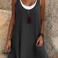 ⏰Last Day Sale 49% Off💃BUY 2 SAVE 10%🎁Women's Casual Loose Sleeveless Fake Two Piece Tank Dress