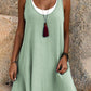 ⏰Last Day Sale 49% Off💃BUY 2 SAVE 10%🎁Women's Casual Loose Sleeveless Fake Two Piece Tank Dress