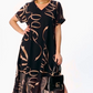 🎁2026 Best Sellers🌟Flowy midi dress with V-neck