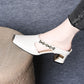 🏖️Summer Specials🌴Women's Casual Metal Square Toe Mid Block Heel Mules