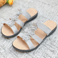 Women's Floral-Embellished Slip on Sandals