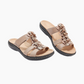 Women's Floral-Embellished Slip on Sandals