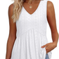 ⏰Hot Sale 50%!🚀Buy 2 get 5% off🎁Women’s Casual V-Neck Floral Ruffles Sleeveless Top