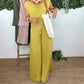Fashion Sleeveless Top and Wide-Leg Pants Set