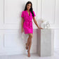 Women's Elegant V-Neck Blazer Dress