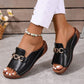 👡✨ Stylish Orthopaedic Sandals with Metal Buckle Embellishment