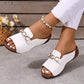 👡✨ Stylish Orthopaedic Sandals with Metal Buckle Embellishment