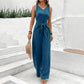 🏖️Summer Hot Sale 50% OFF🌼Women's Solid Color Waist Tie Jumpsuit