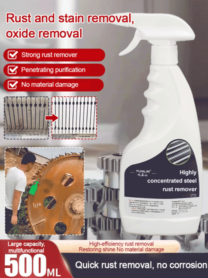 ⏰ Now only 50% off!💥 Buy 2 and get 1 Free🔥 Highly concentrated rust remover for steel & iron