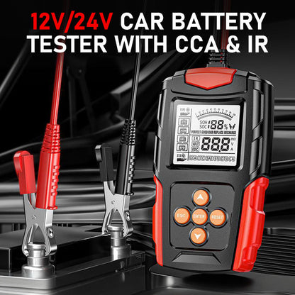 12V/24V Car Battery Tester with CCA & IR