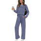 🔥Last Day Promotion 49% Off🔥Your new favorite outfit! 👗✨ Women's Crew Neck Top & Drawstring Pants Set 🛋️☕