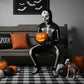 Glow-in-Dark Skeleton Costume for Halloween