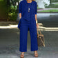 📢📢50%  OFF !!⏰Elegant Women's Relaxed Fit 3-Piece Set👚👖