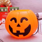 Portable Halloween Pumpkin Candy Bucket with Handle