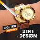 Ideal gift - Rechargeable USB clock with lighter