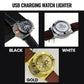 Ideal gift - Rechargeable USB clock with lighter