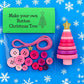 Button Snowman Christmas Tree Crafts Ornament