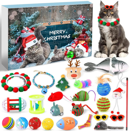 🎄🎁2025 Christmas Countdown Cat & Dog Toys Advent Calendar🐾🥳