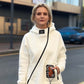 Women Casual Stand Collar Zip-up Jacket & Pants Set