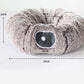 2-in-1 Foldable Indoor Soft Round Cat Tunnel Bed