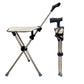 2-in-1 Foldable Cane With Chair