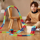 [Best Gift for Children] Colourful Self-Luminous Suction Cup Train Toy